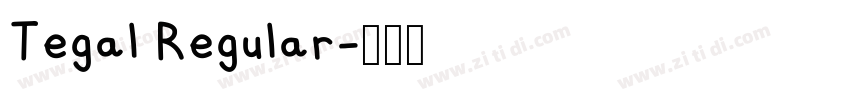 Tegal Regular字体转换